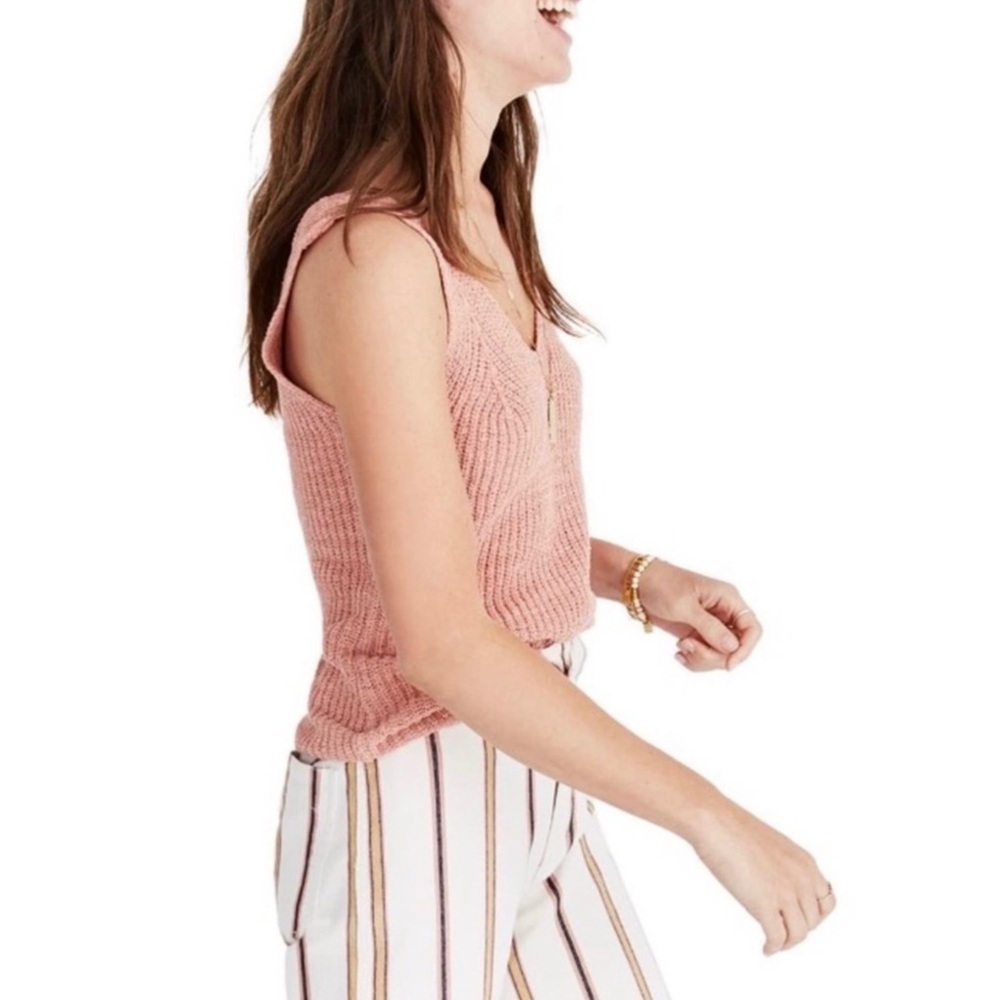 NEW MADEWELL PINK KNIT TOP - Picture 4 of 7